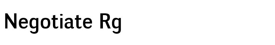 Negotiate font
